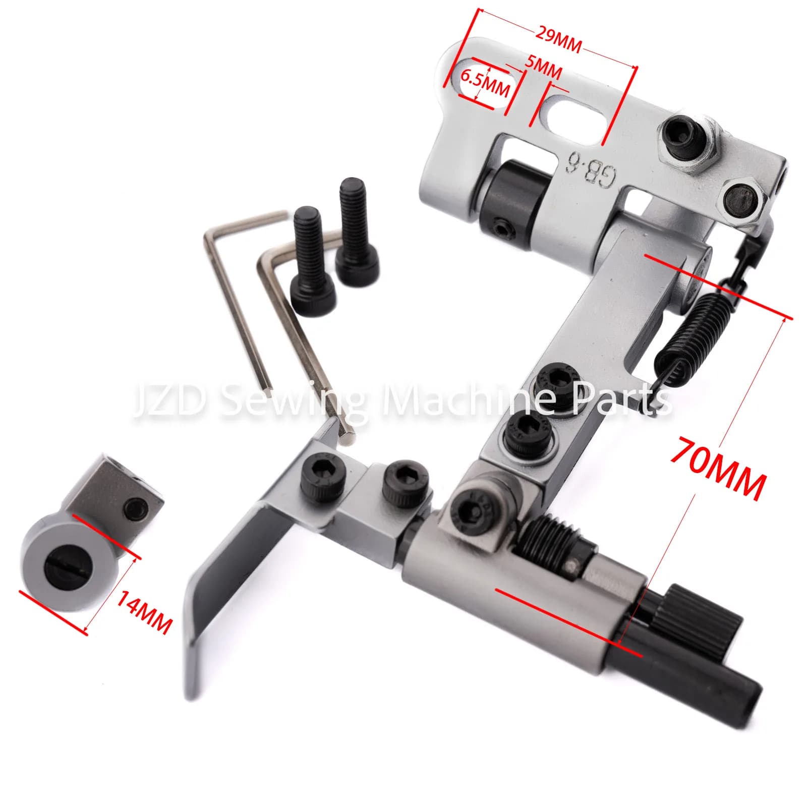 # Guía de borde suspendida KG867A para máquinas de coser Durkopp Adler 69 205 267 867, Pfaff 335 1245, Consew 206 - Piezas para máquinas de coser