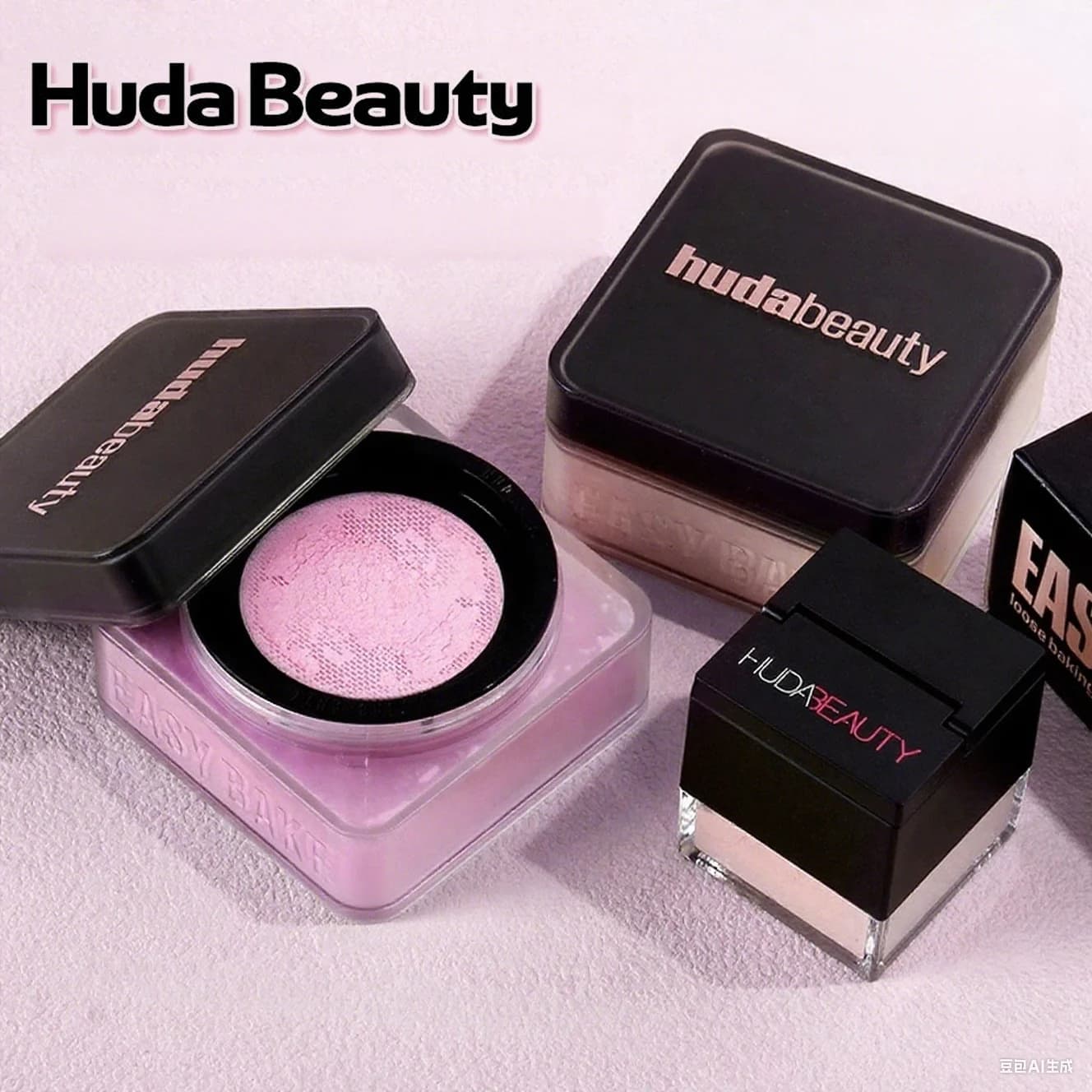 Huda Beauty-polvo de ajuste delicado, duradero, sin desprendimiento, Control de maquillaje, bloqueo de aceite, humedad, crea un maquillaje de Base de