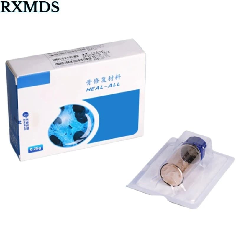 Materiales dentales, polvo de hueso, Material de reparación de huesos, tipo granular, relleno y reparación de defectos, membrana de hueso Dental
