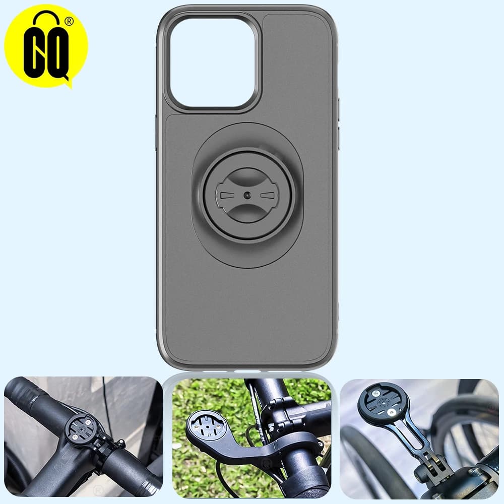 Funda de teléfono de montaje rápido con adaptador para soporte de bicicleta Garmin, funda a prueba de golpes para iPhone