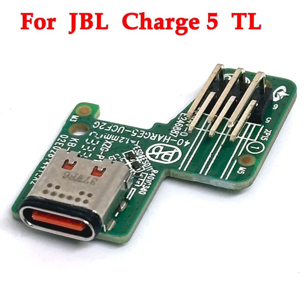 1PCS Original para JBL Charge 5 TL, Conector de Interfaz para Altavoz Bluetooth, Placa de Carga USB