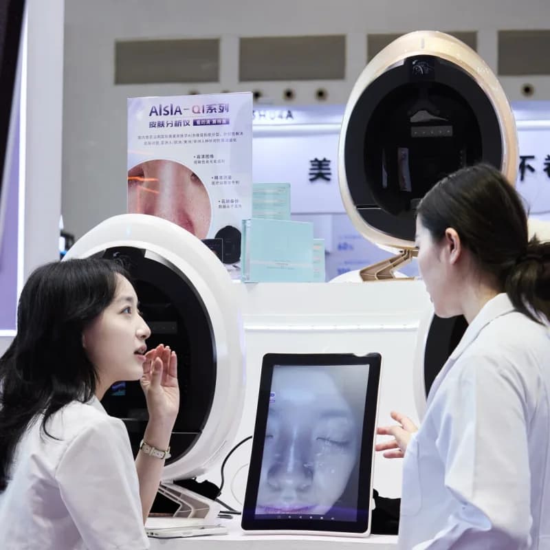 Analizador de Piel Facial 3D con IA AISIA Q1, Diagnóstico de Problemas de la Piel, Análisis Profesional de 8 Espectros, Equipo para Salón de