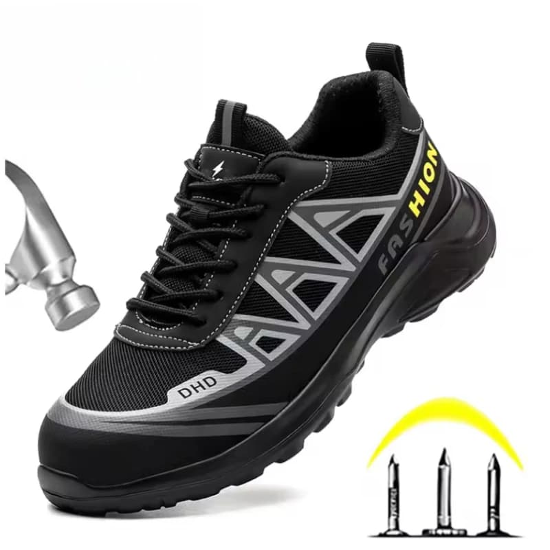 Zapatos de seguridad para hombre, zapatos de trabajo antigolpes y antipinchazos, zapatillas indestructibles, zapatos transpirables resistentes al