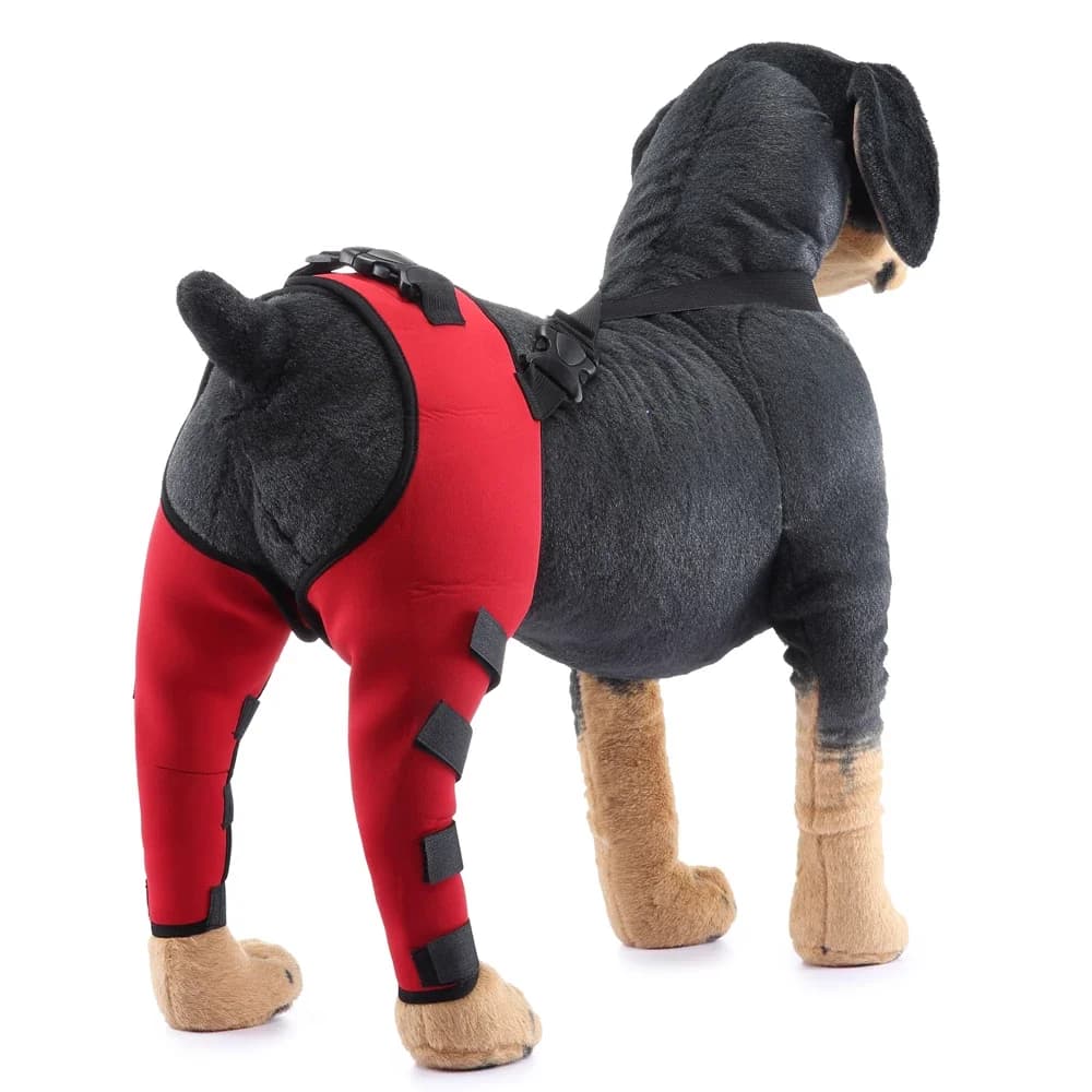 Rodilleras para cachorros y mascotas, tirantes para piernas traseras para perros heridos, soporte para lesiones, envoltura para articulaciones,