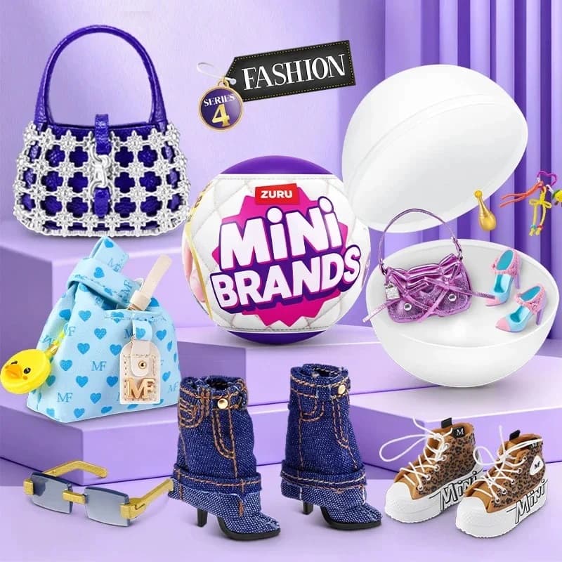 Mini Brands Fashion Mode Serie 4 Caja Sorpresa Mini Fashion Shose Bag Caja Misteriosa