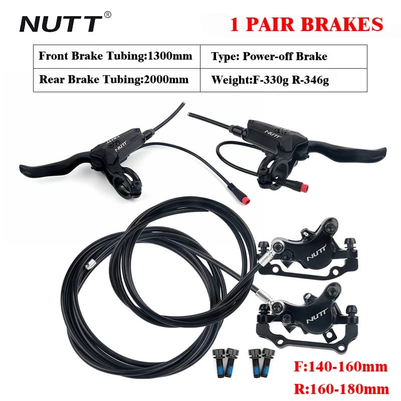 Freno hidráulico de patinete eléctrico NUTT A5-D para Zero 10X Mini KUGOO G1 Booster ES3 Dualtron Ultra Speedway E-Scooter