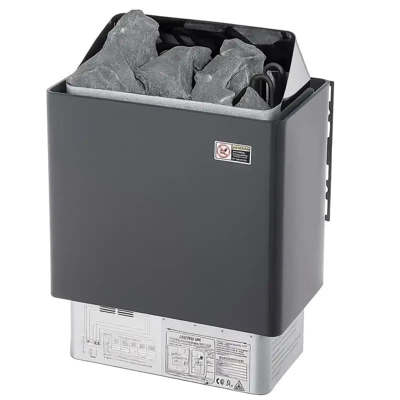 Calentador de sauna portátil de 8 kW, 400 V 3N para uso interior y exterior con temporizador de 3 horas, control digital para hogares de 8-12 m³,