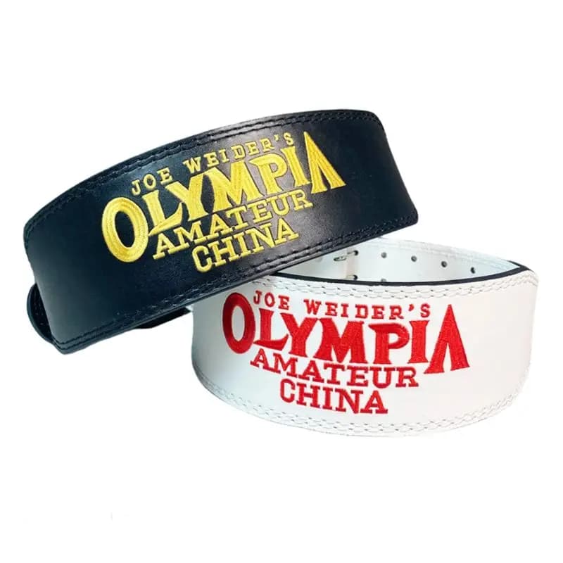 Cinturón de levantamiento de pesas de cuero PU bordado, soporte de cintura, cinturón de gimnasio, protección de soporte de levantamiento de pesas