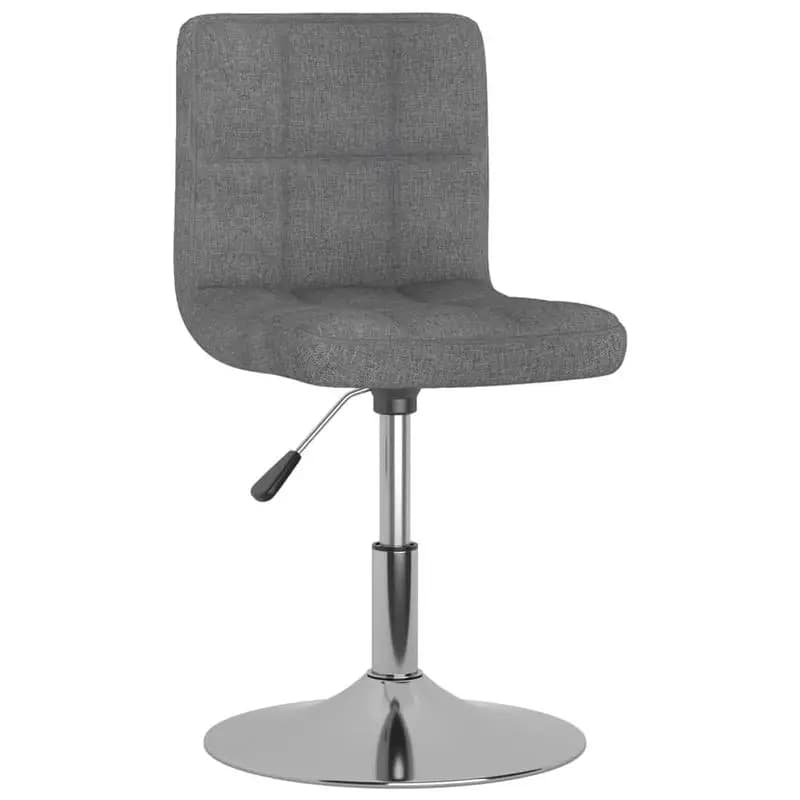 Sillas de Comedor Giratorias con Ajuste de Altura – Tapicería de Tela Moderna y Estructura de Acero Cromado para una Comodidad Superior
