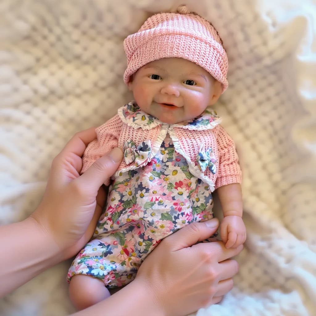 Muñeca Bebé Reborn de Silicona Hecha a Mano de 13 Pulgadas, Vivienne, para Regalos de Cumpleaños