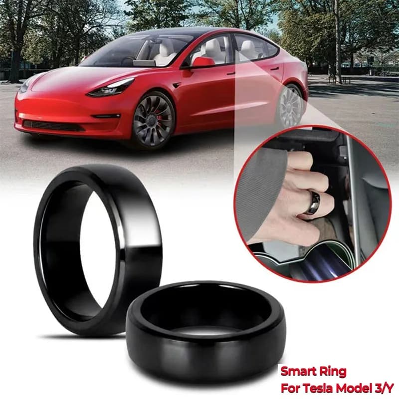 Llavero inteligente NFC, anillo de cerámica resistente al agua, reemplazo de llave de coche, llavero hecho con Chips de tarjeta originales para Tesla