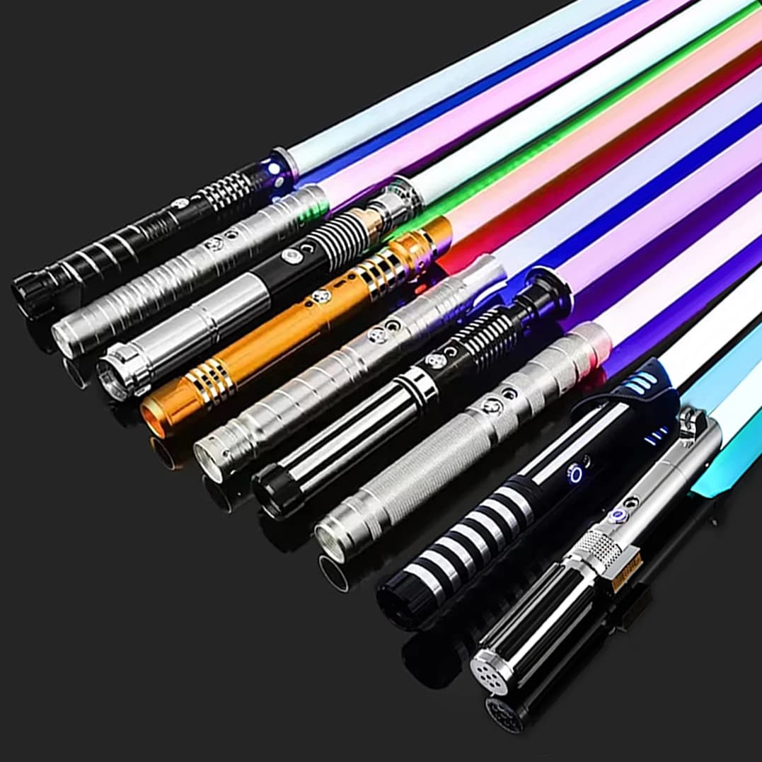 Espada de Luz Metálica RGB, Juguetes de Espada Láser, Sabre de Luz, Juguetes Kpop, Lightstick, Zabawki, Oyuncak