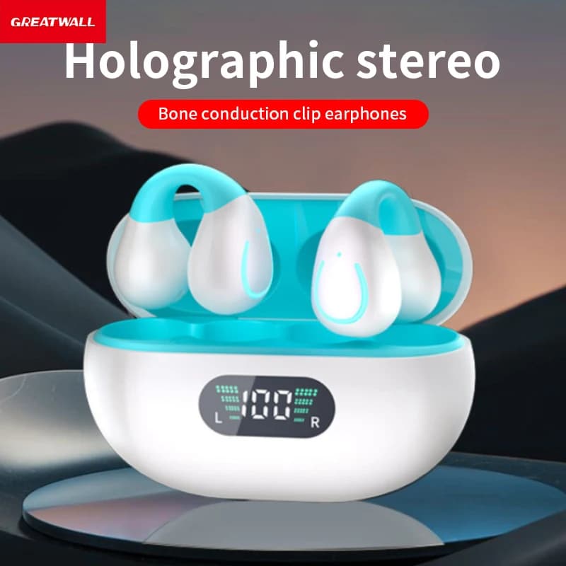 GreatWall nuevos auriculares inalámbricos para ejercicio deportivo con calidad de sonido de alta definición 5,3, auriculares inalámbricos de baja
