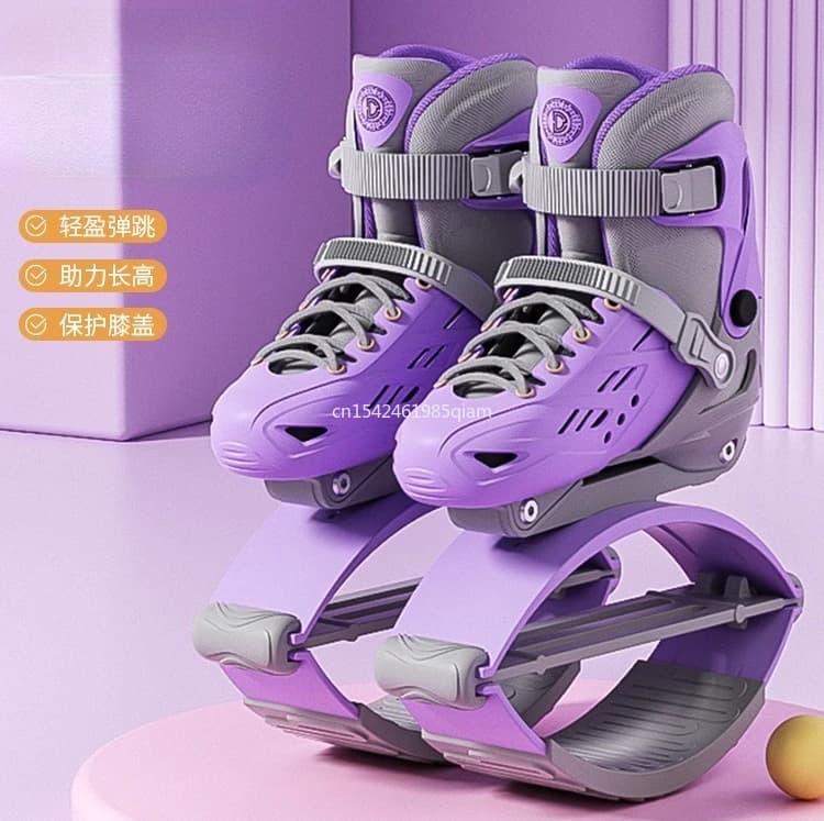 Patinaje sobre ruedas para Fitness, zapatos de rebote de canguro, zapatos de rebote para ejercicio físico Unisex y zapatos con ruedas 2 en 1