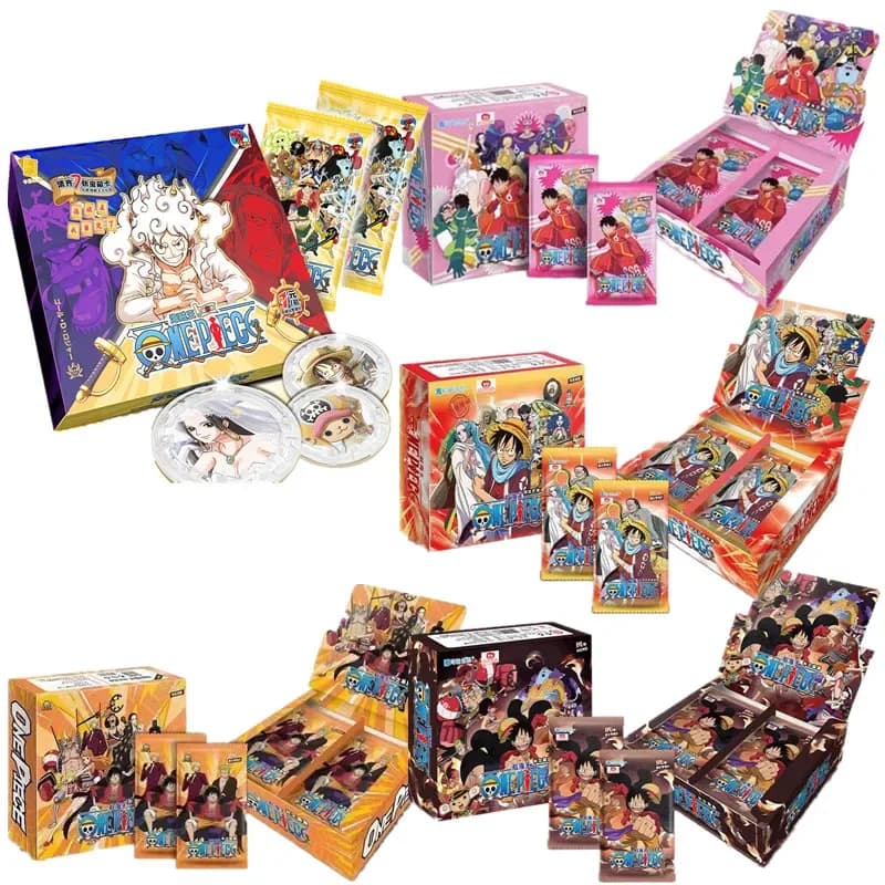 Tarjeta de colección de One Piece Rush To The Future Chapter Edition, tarjeta de juego colorida dorada, estilo Graffiti, juguetes de regalo