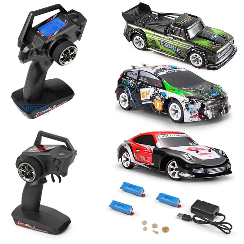 Wltoys RC 1/28 30Km/H 284131   K989 con actualización LCD Control remoto alta velocidad Racing Mosquito 2,4 GHz todoterreno RTR Rally Drift Car