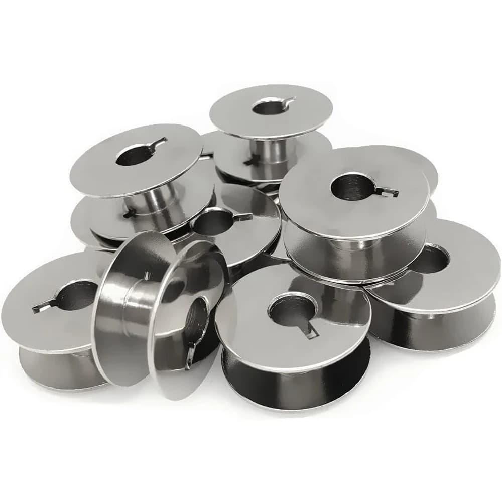 Bobinas de Metal en L para máquina de coser, accesorios para máquina de coser Singer Brother Janome Bernina, 10-100 piezas, 55623S