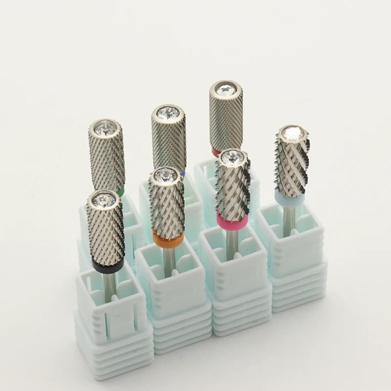 Nuevo Plata! Broca de carburo de tungsteno original de 6.5mm con punta redonda grande de diamante de calidad para manicura, accesorios para taladro de