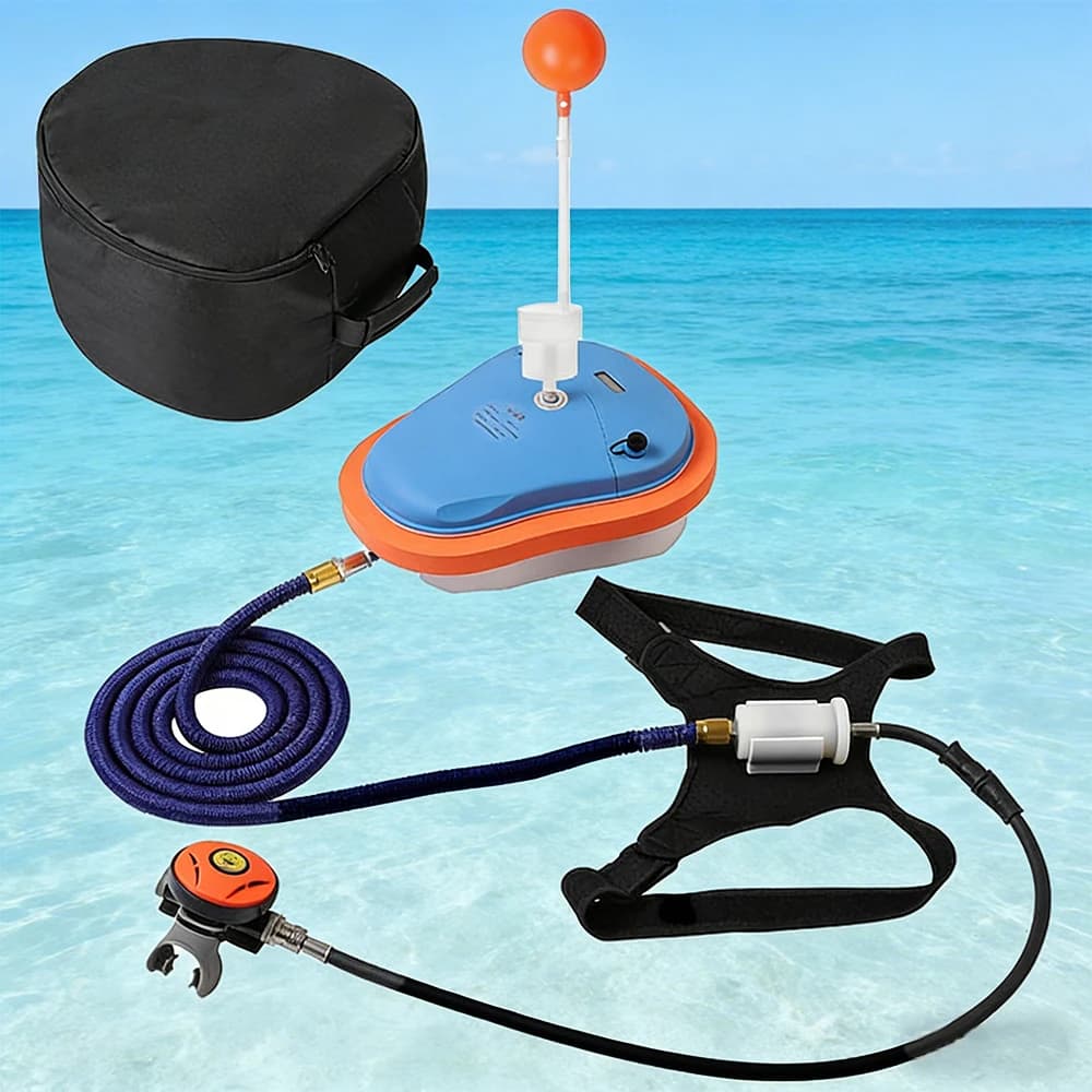 Ventilador Subacuático de 7 Metros de Profundidad, Equipo de Buceo Portátil, Respirador Móvil para Buceo y Buceo en Hielo, 1H
