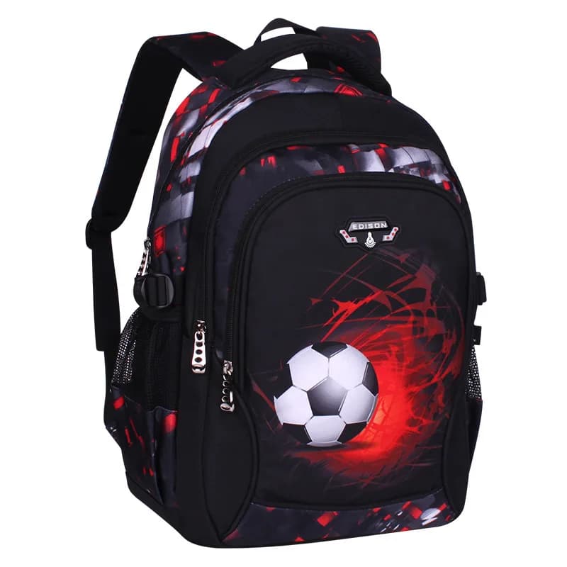 Mochila escolar de fútbol con estampado, Mochila de Anime para niños, bolsa de viaje, mochilas escolares de fútbol para niños y adolescentes,