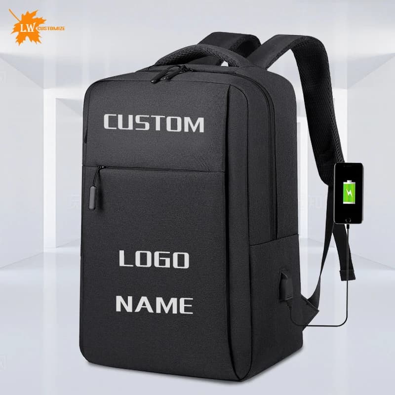 Mochila personalizada con logotipo de nailon, bolsa para ordenador de 15 pulgadas y 17 pulgadas, bolsa de regalo, mochila de negocios para hombre,