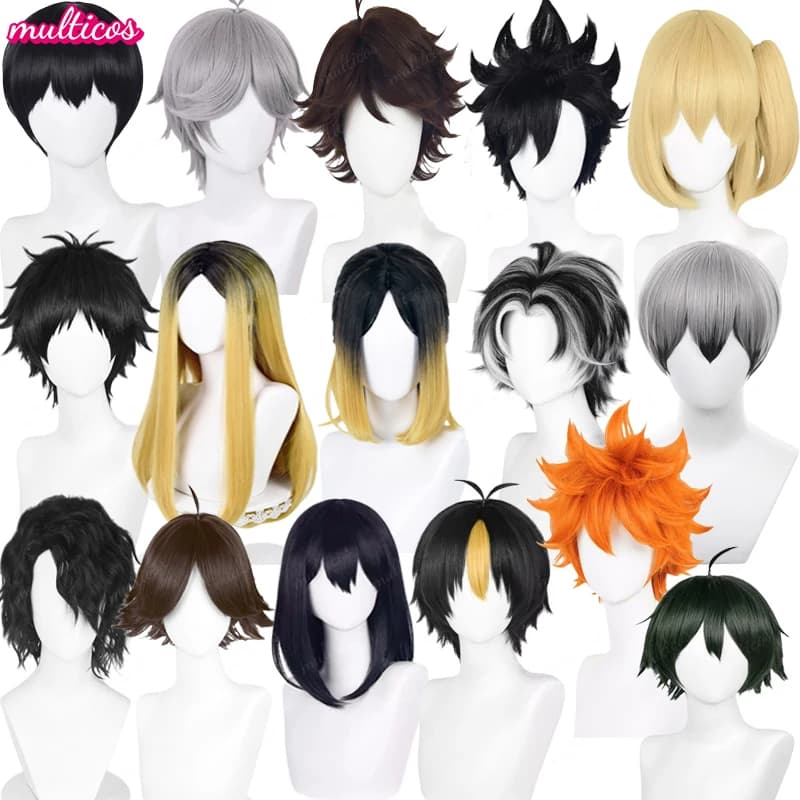 Anime Kozume Kenma Oikawa Tooru Hinata Shoyo Kei Tsukishima Miya Osamu Miya Atsumu Shimizu Kiyoko Shinsuke Kiyomi Cosplay peluca