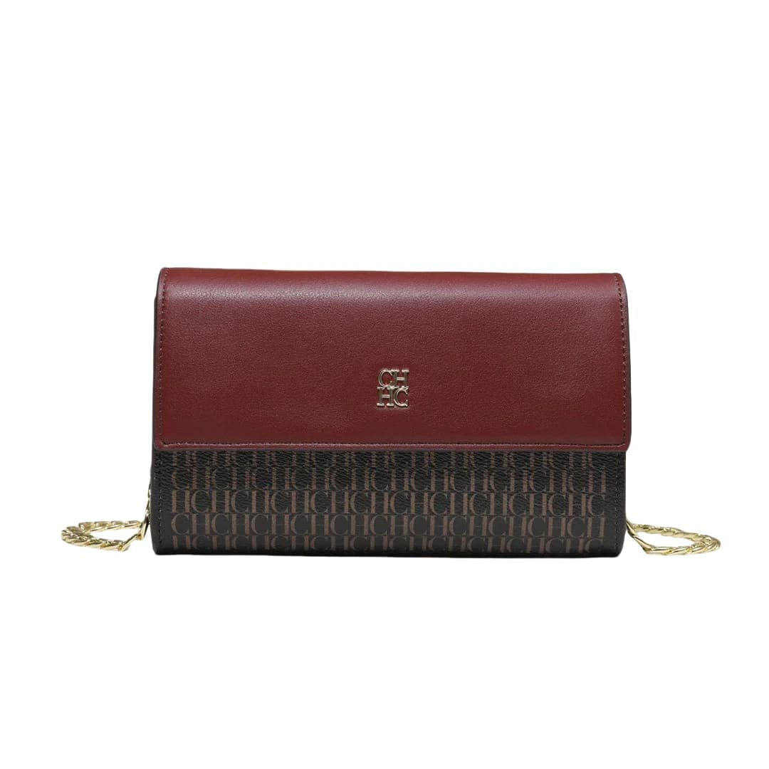 Bolso de hombro para mujer CH Fashion con diseño de estampado de letras, bolso de cadena versátil esencial para Festival 2025