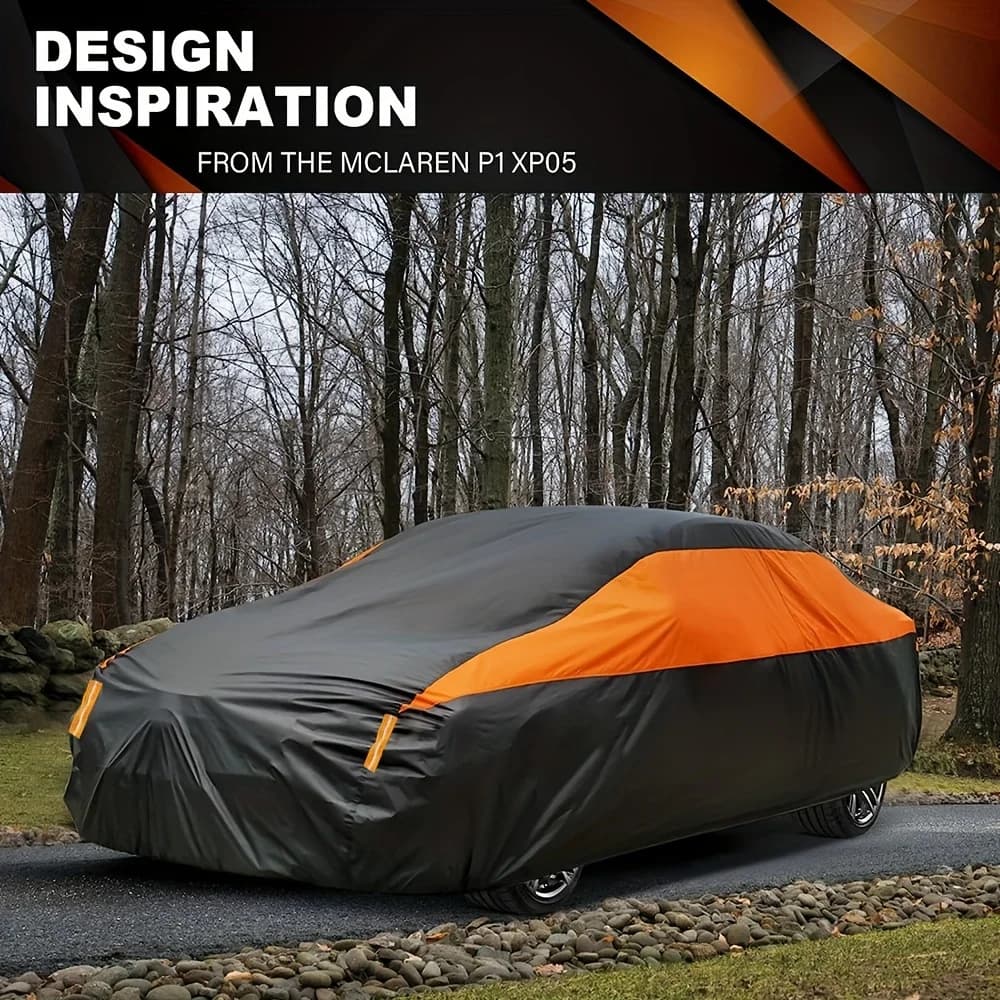 Cubiertas de coche impermeables para exteriores, protección contra el sol, la lluvia y la nieve, cubierta UV para coche, cubiertas protectoras