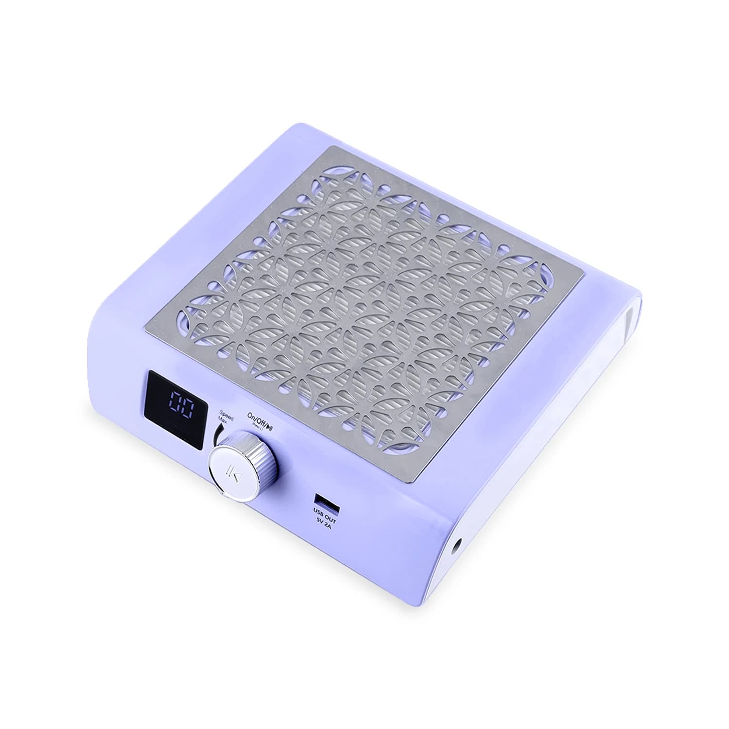 Aspirador recolector de polvo de uñas inalámbrico, potente succión fuerte de 85W, batería de 4500RPM, limpiador de polvo de uñas con ajustador