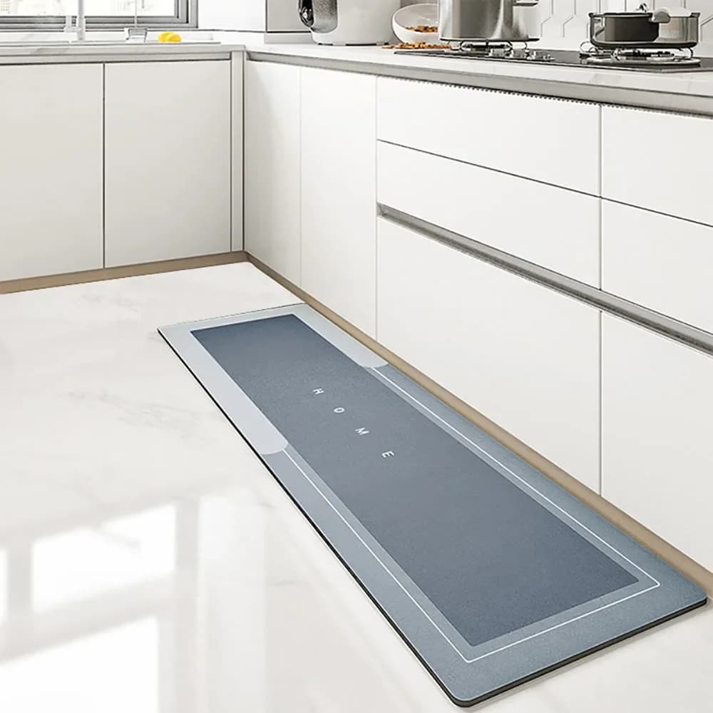 Alfombra de cocina súper absorbente, almohadilla de terciopelo de cristal, alfombrilla de baño, alfombra antideslizante, alfombrillas de cocina,