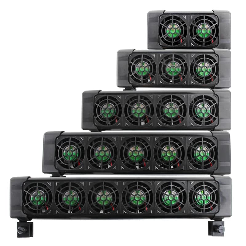 BOYU-ventilador de tanque de peces de acuario, control automático de temperatura, refrigeración por agua, silencioso, 1, 2, 3, 4, 5, 6