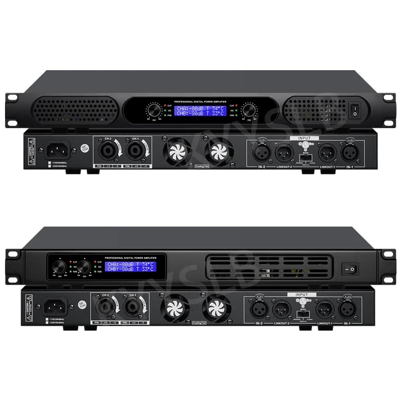 KYYSLB-Amplificador Digital profesional 1000 de alta potencia para el hogar, amplificador de sonido de Audio de rendimiento y canto de escenario KTV,