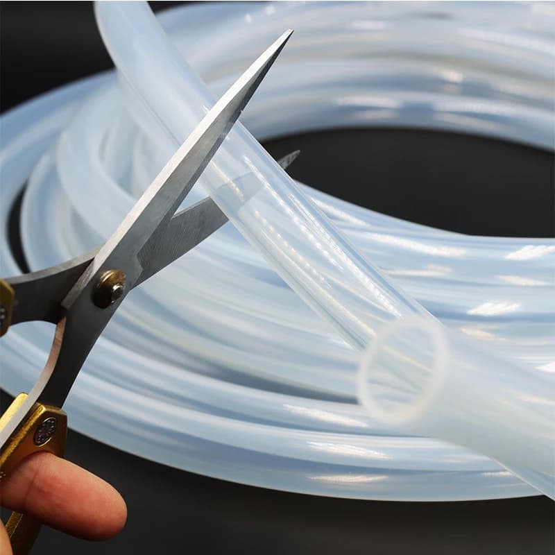 Tubo de agua y alimentos de 1M y 5M, manguera de goma de silicona transparente 2 3 4 5 6 7 8 9 10 12 14mm, tubo de bomba de acuario de silicona no
