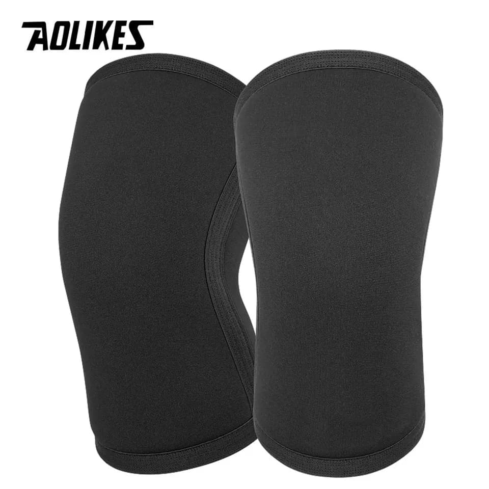 AOLIKES 1 par de rodilleras de 7 mm que apoyan la recuperación de lesiones: rodillera de neopreno, rodillera para sentadillas, correr y entrenamiento