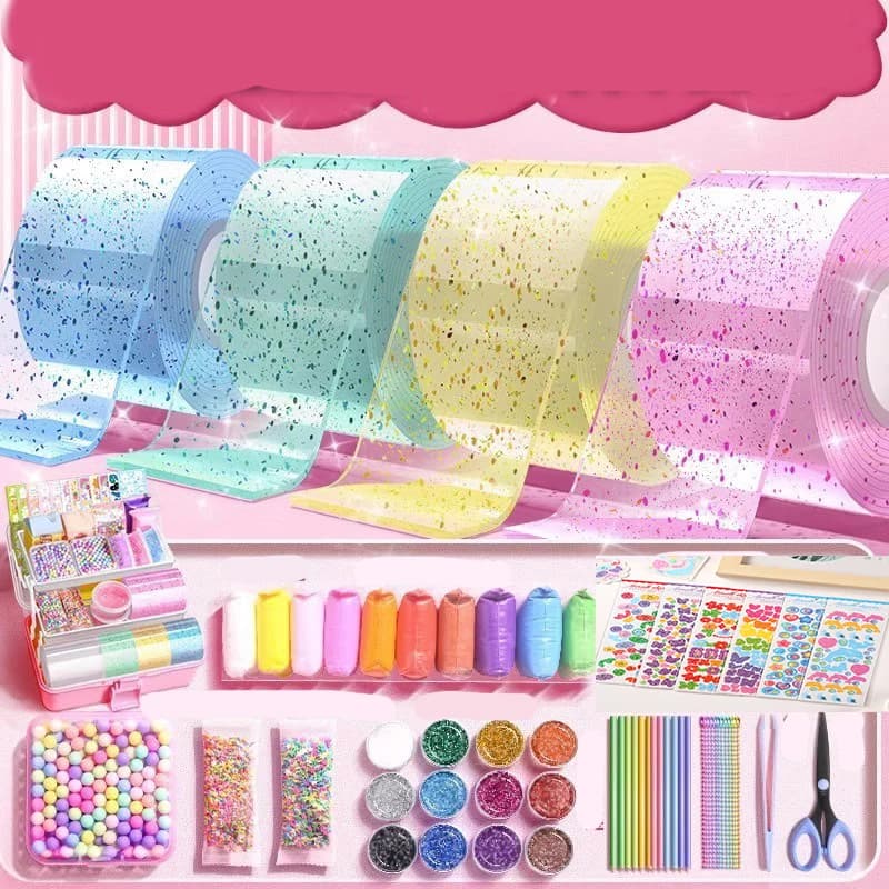 Nano pegamento DIY, Nano cinta de burbujas de soplado, Nano pegamento, cinta de doble cara, Nano cinta adhesiva, cinta para manualidades DIY, juguetes
