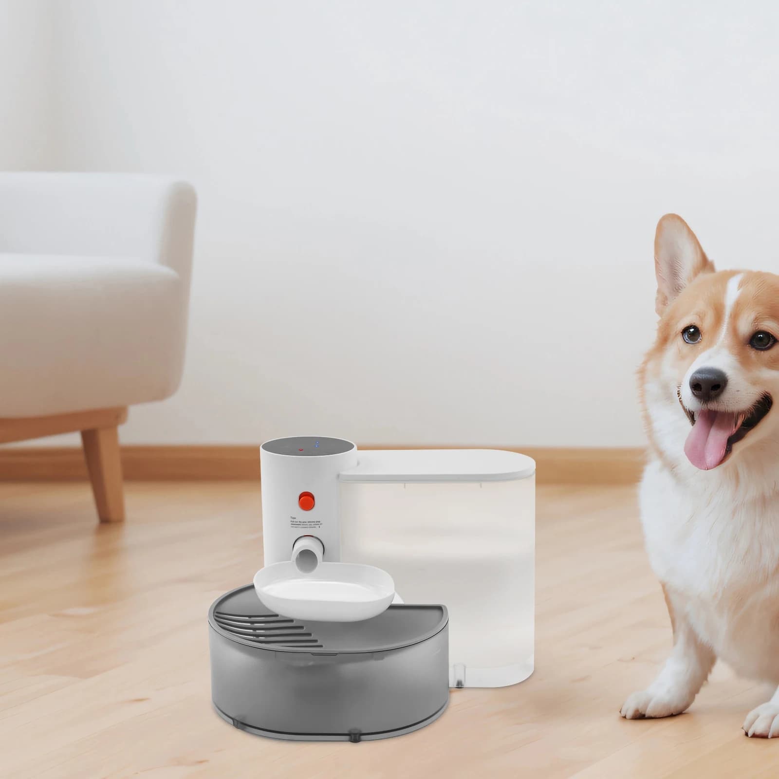 Dispensador de agua para mascotas, dispensador de agua para perros y gatos, dispensador de agua para gatos, fuente de agua para mascotas de limpieza