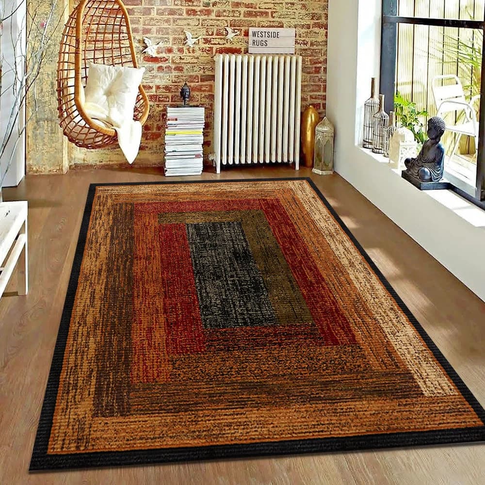 VIKAMA-alfombra Retro de estilo nórdico para sala de estar, cojín antideslizante para sofá, mesa de centro, dormitorio, cabecera, Hotel