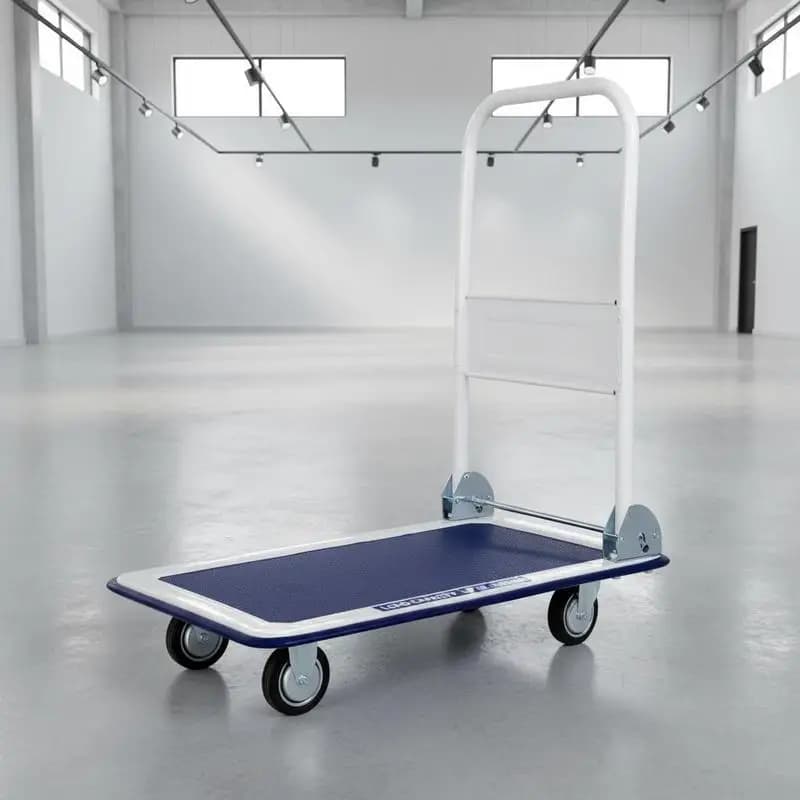 Carros de transporte plegables con capacidad de carga de hasta 150 kg, carros de plataforma con giro de 360 grados °   Ruedas giratorias y asa,