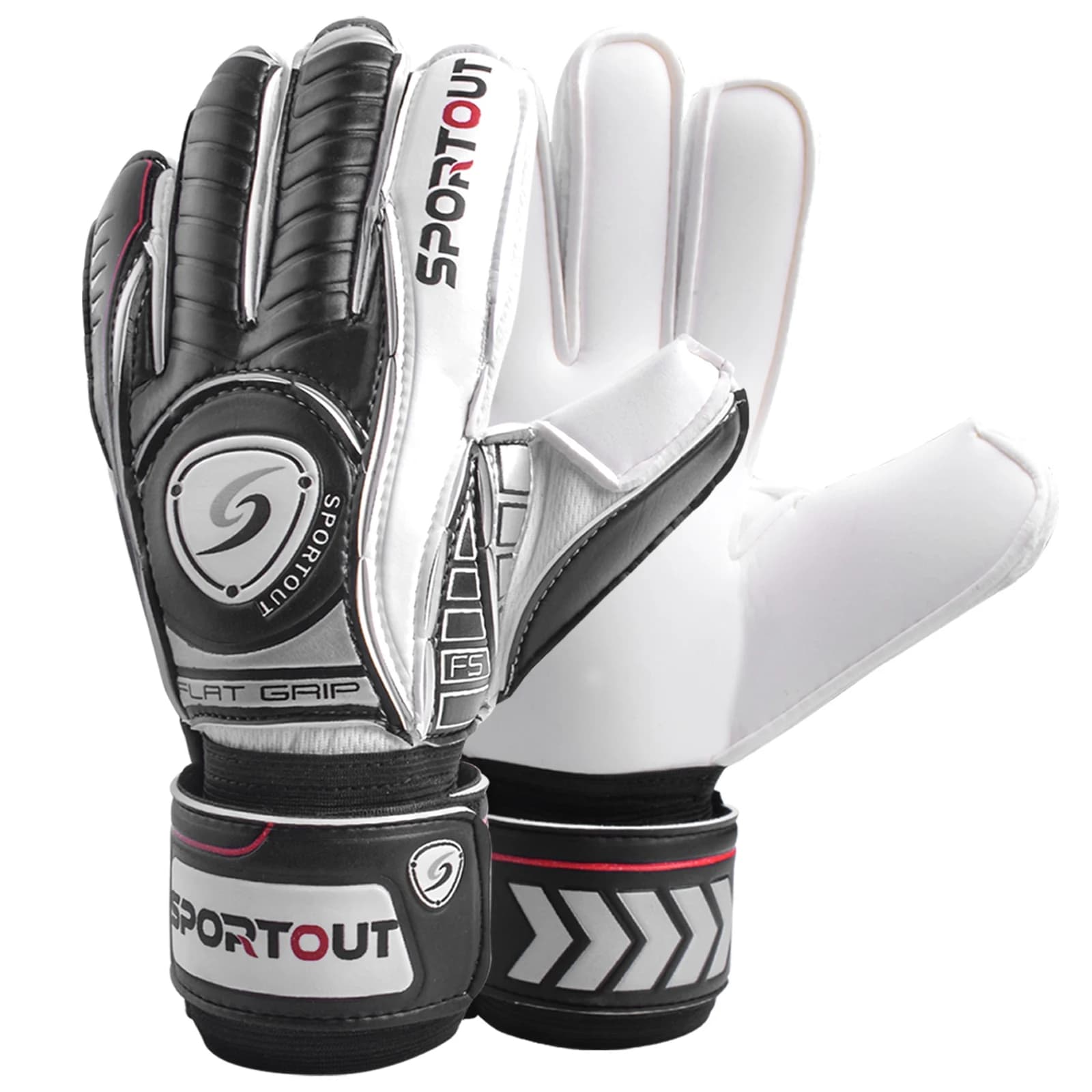 Guantes de portero deportivo, guantes de portero con protector de dedos, guantes de fútbol, guantes de portero de fútbol transpirables, látex de 4