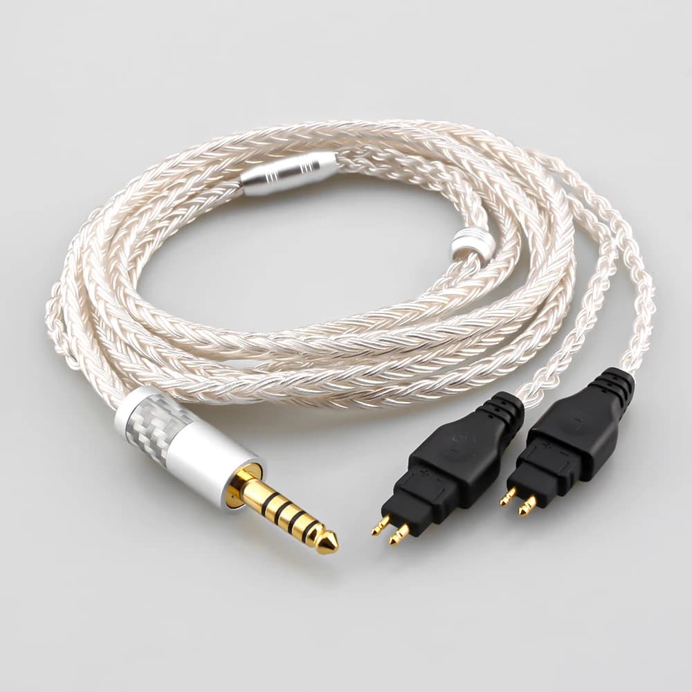 Cable de auriculares balanceado XLR de 16 núcleos, 99% plateado, 2,5mm, 3,5mm, para HD580, HD600, HD650, HDxxx, HD660S, HD58x, HD6xx