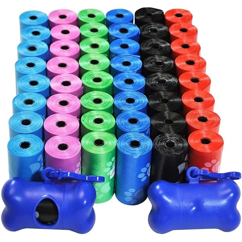 120 rollos de bolsa para excrementos de perros, bolsa para excrementos de limpieza al aire libre, suministros para mascotas para perros, 15