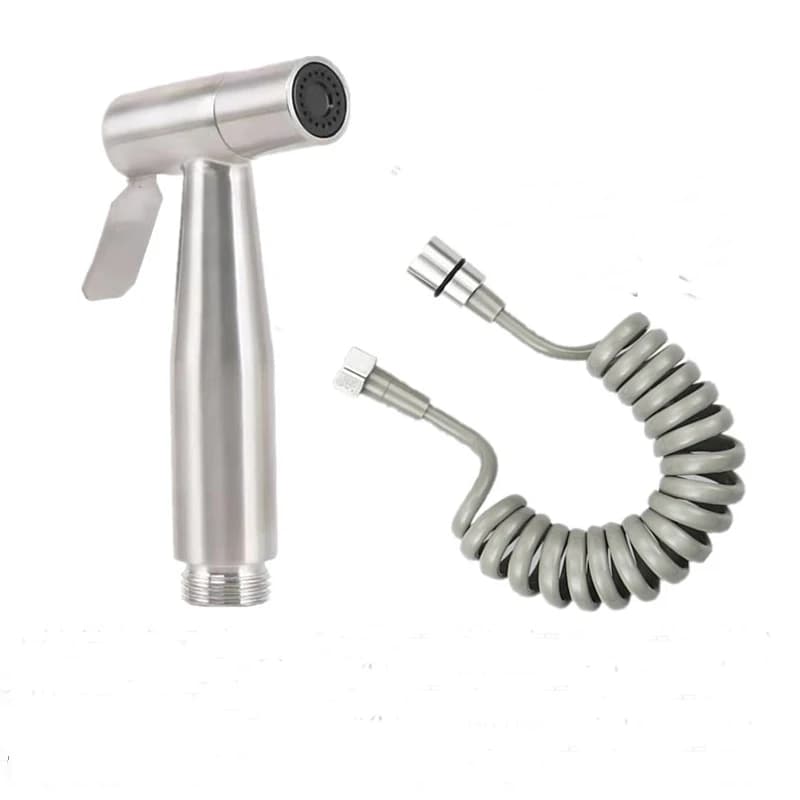 Baño individual agua fría inodoro bidé rociador grifo ducha de acero inoxidable bidé montado en la pared mujer limpiador
