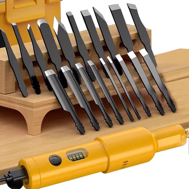Nuevo juego de cuchillos de talla eléctrica de 40W, muebles de carpintería, cuchillo para tallar raíces, herramienta para escultura, cincel de