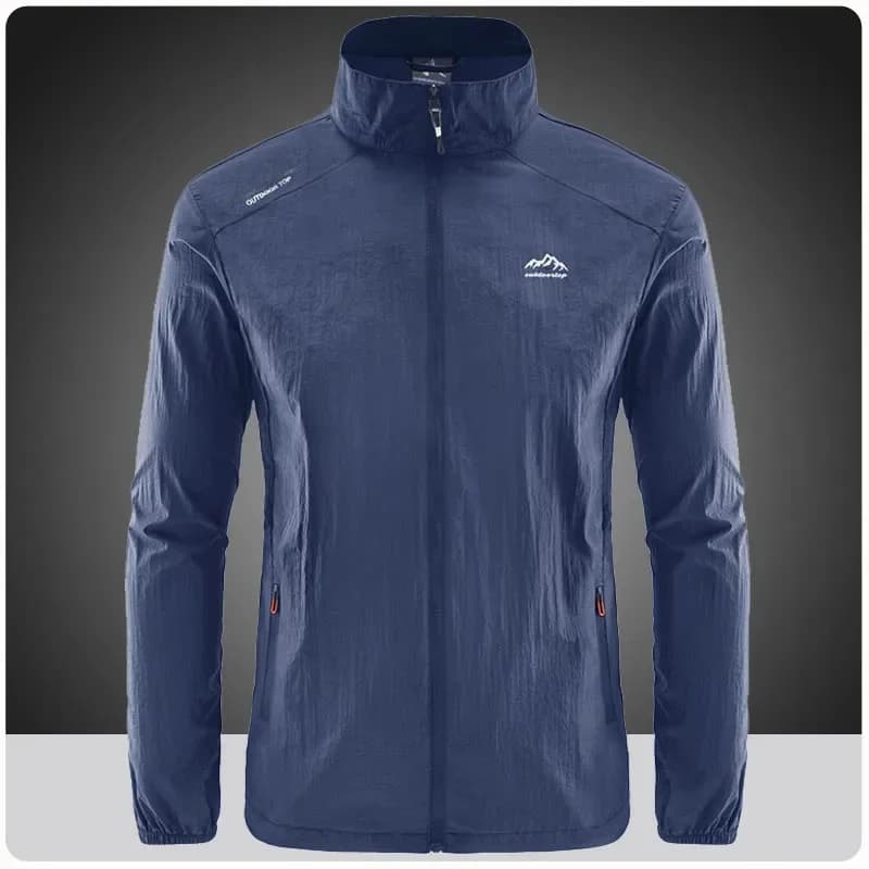 Chaqueta de senderismo de secado rápido para hombre, abrigos impermeables con protección solar UV, para deportes al aire libre, pesca, Camping,