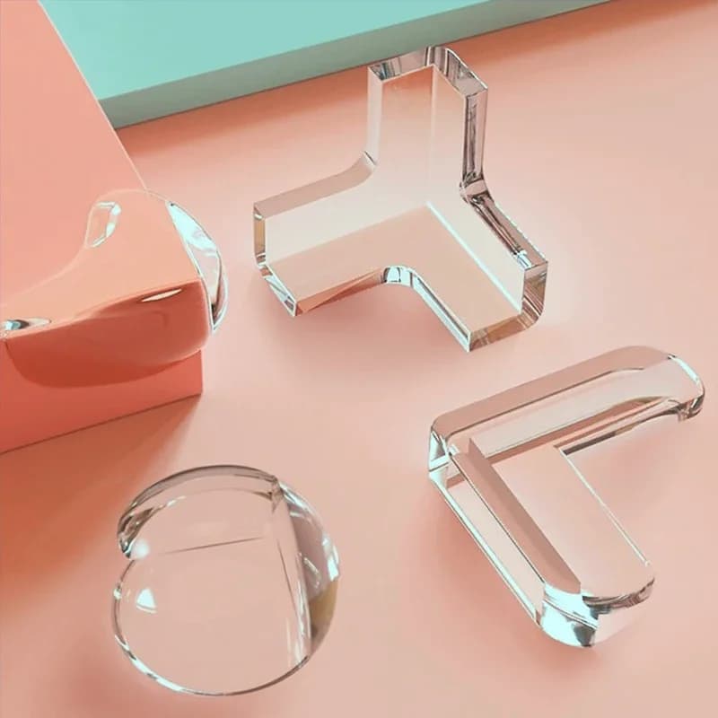 Protector de silicona de seguridad para bebés, cubierta de borde de esquina de la Mesa, protectores anticolisión para niños, protección de