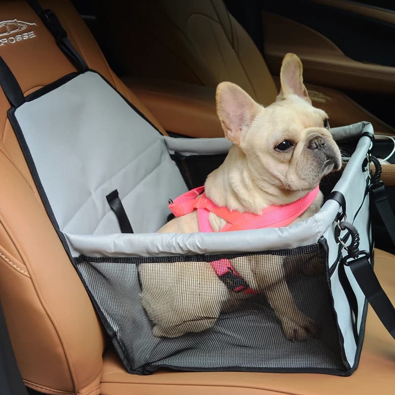 Funda de asiento de coche para mascotas, hamaca plegable para transportar perros pequeños