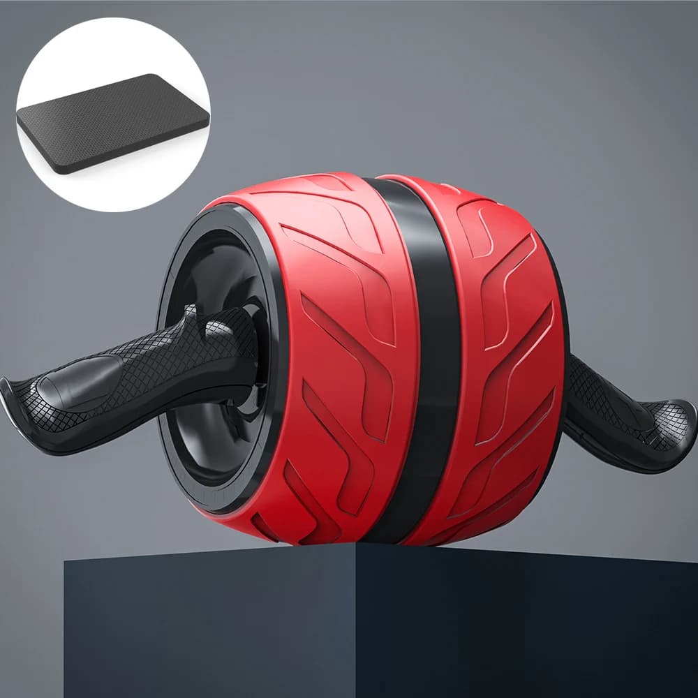 Rodillo Ab de rebote, rueda saludable para el vientre con alfombrilla para rodilla, equipo de entrenamiento Abs para gimnasio en casa, entrenamiento
