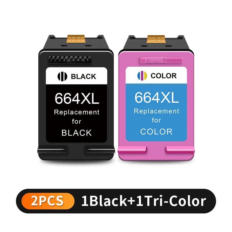 Cartucho de tinta Royek 664 Compatible con HP 664XL HP664 Deskjet 1115 2135 2675 3635 3775 4536 4538 5075 5275 impresora XL