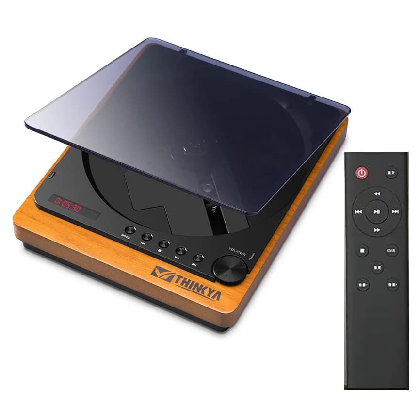 Reproductor de CD HIFI de madera Bluetooth 5,1 salida óptica Digital USB reproducción sin pérdidas reproductor de música de CD de madera Control