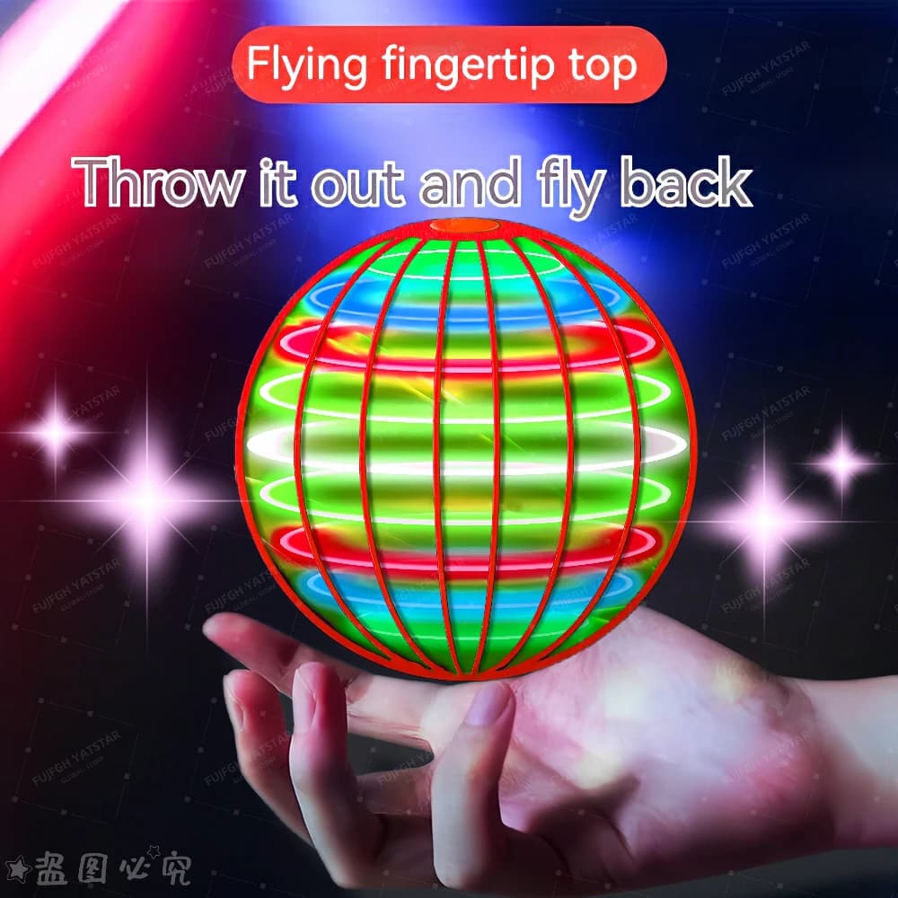 Magic Flying Ball Pro Mini iluminación con luces LED Control remoto controlado a mano Boomerang Spinner juguetes para adultos niños regalos